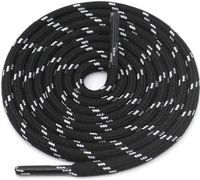 GRAH SANGRAH® 3 Pair (1 Pair Per Single Color) Shoelaces for Hiking Shoes, Walking Sneakers, Climbing, Work Boot, Running, Casual, Sport Shoes (SL-215-217-228) - 120 cm, Light Grey Pink-Red Black-Black White